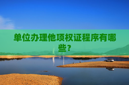 单位办理他项权证程序有哪些？