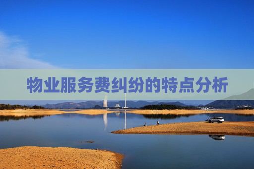 物业服务费纠纷的特点分析