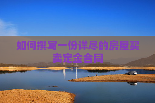 如何撰写一份详尽的房屋买卖定金合同