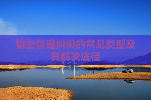 物业管理纠纷的常见类型及其解决途径