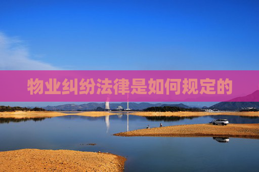 物业纠纷法律是如何规定的