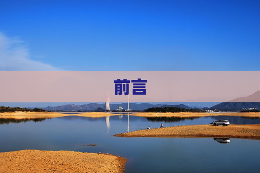前言