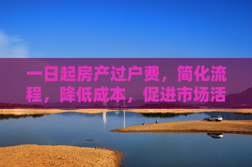 一日起房产过户费，简化流程，降低成本，促进市场活力,一日起房产过户费